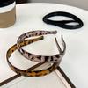 Folding Headband Acrylic No Pressure Anti-Slip Tortoiseshell Pattern Retro Style Adjustable Hair Hoop Hair