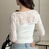 Ärmelloses Spitzen-Sonnenschutz-Tanktop Atmungsaktive Damen Sommer-Oberbekleidung Strand