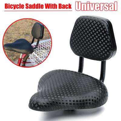 Black Wide Comfort Cruiser Tricycle Bike Bicycle Saddle Seat Pad With Back Rest