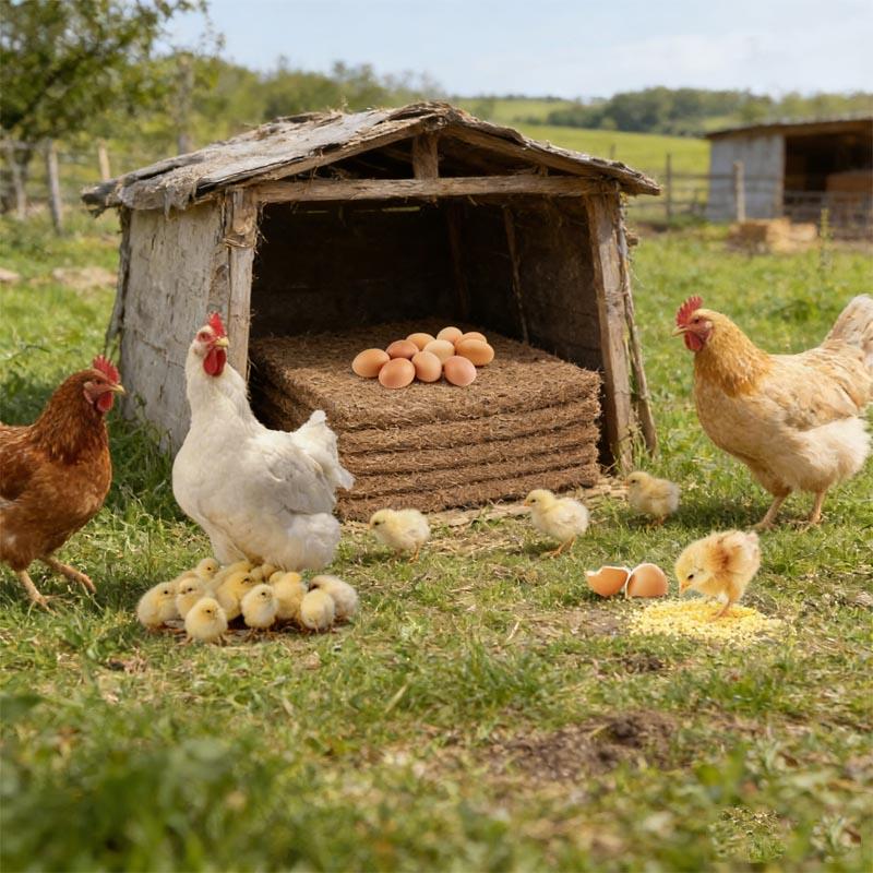 6PCS Chicken Nest Box Mat Soft Liner for Coop Rabbit Bird Nesting Pad Washable Poultry Bedding Supplies for Hens Chicks