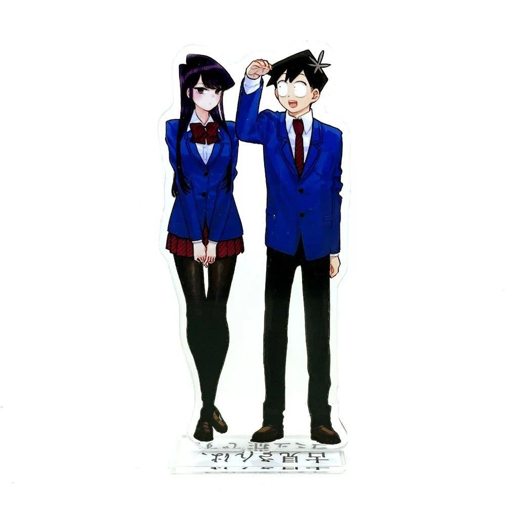 Komi san wa Comyushou desu Komi nu poate comunica Shouko Komi Tadano Hitohito figurină de jucărie standee cu suport acrilic