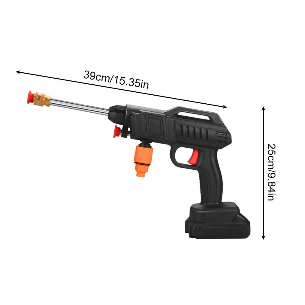 Cordless Power Washer Cordless Washing Tool Rechargeable Car Pressure Washer With 16.4 Ft Hose For Car Home Garden Outdoor Plant