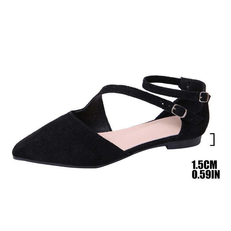 New Style Lazy Shoes - Square Heel, Pointed Toe, Low Cut, Large Size, Single Shoe for Women