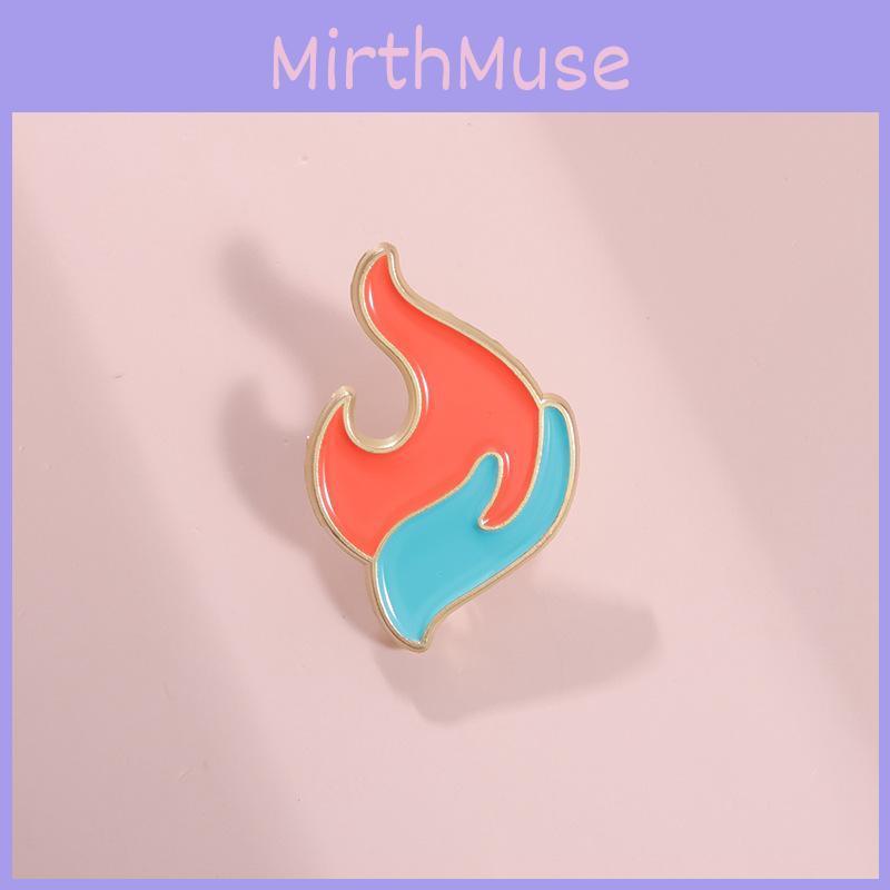 Unique Colorful Flame Brooch Enamel Coated Metal Pin Ideal Decorative Accessory For Clothing And Backpacks