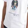 Polo Ralph Lauren Άνοιξη-Καλοκαίρι 2022 Μπλούζα με στάμπα Αρκουδάκι και στρογγυλή λαιμόκοψη, Ανδρική Μπλούζα, Λευκό 710853310-008