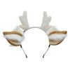 Cute Plush Antler Hair Band for Christmas Deer Ear Handmade Accessories Comic Exhibition Cosplay Props Christmas Party Decoration