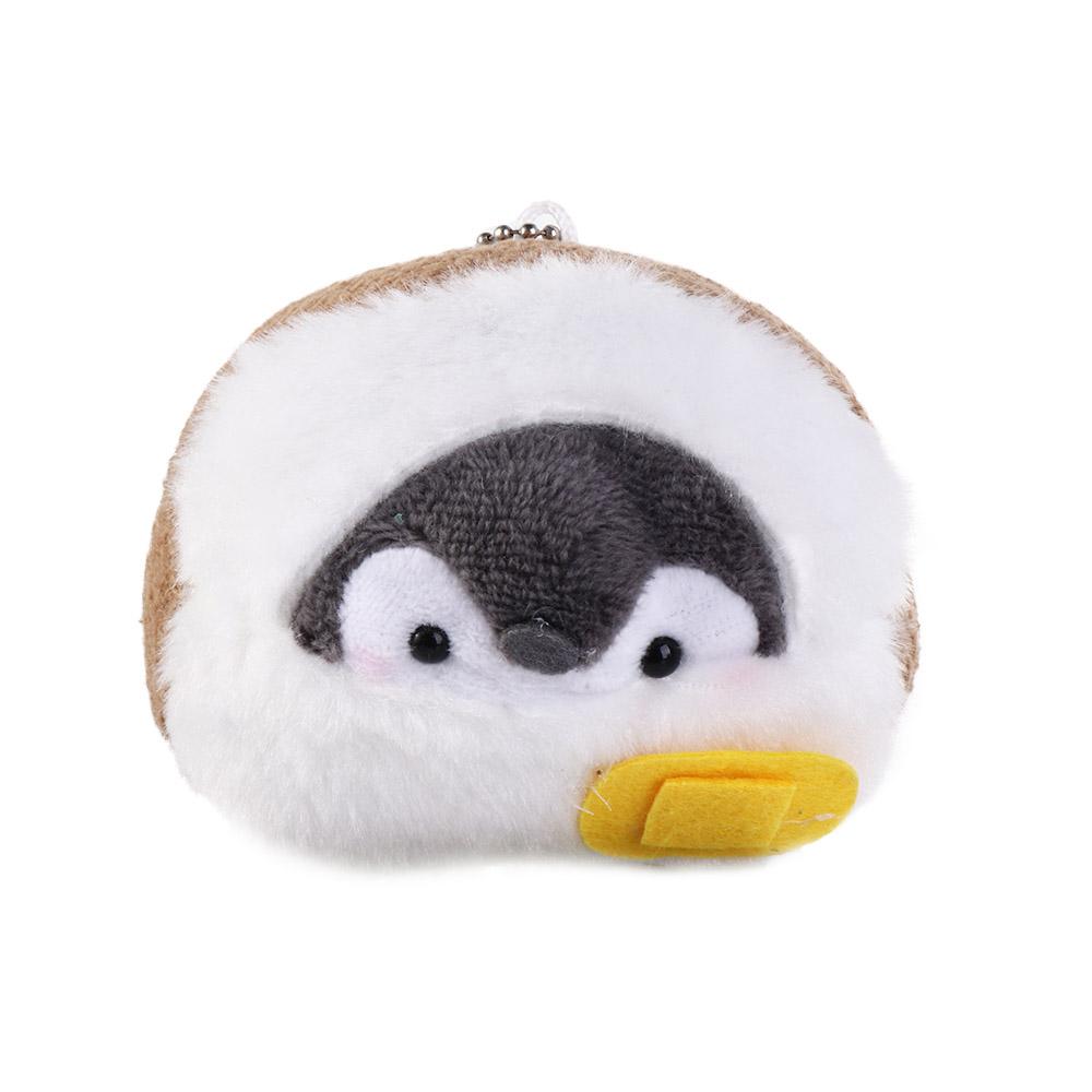 Animal Plush Doll Keychain Cute Cartoon Penguin Hamster Stuffed Plush Dolls Toys Key Ring Bag Pendant Kids Toy Birthday Gifts