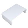 Acrylic Elevated Shelf for Desktop Smoothing Edges Easy Cleaning Acrylic Elevated Rack for Computer Monitors Dental Use