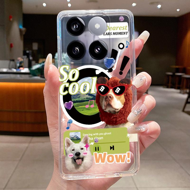 For Xiaomi 14T / Xiaomi 14T Pro Case Clear Luxury Fashion Butterfly Flower Soft TPU Silicone Casing Cover Transparent Phone Case