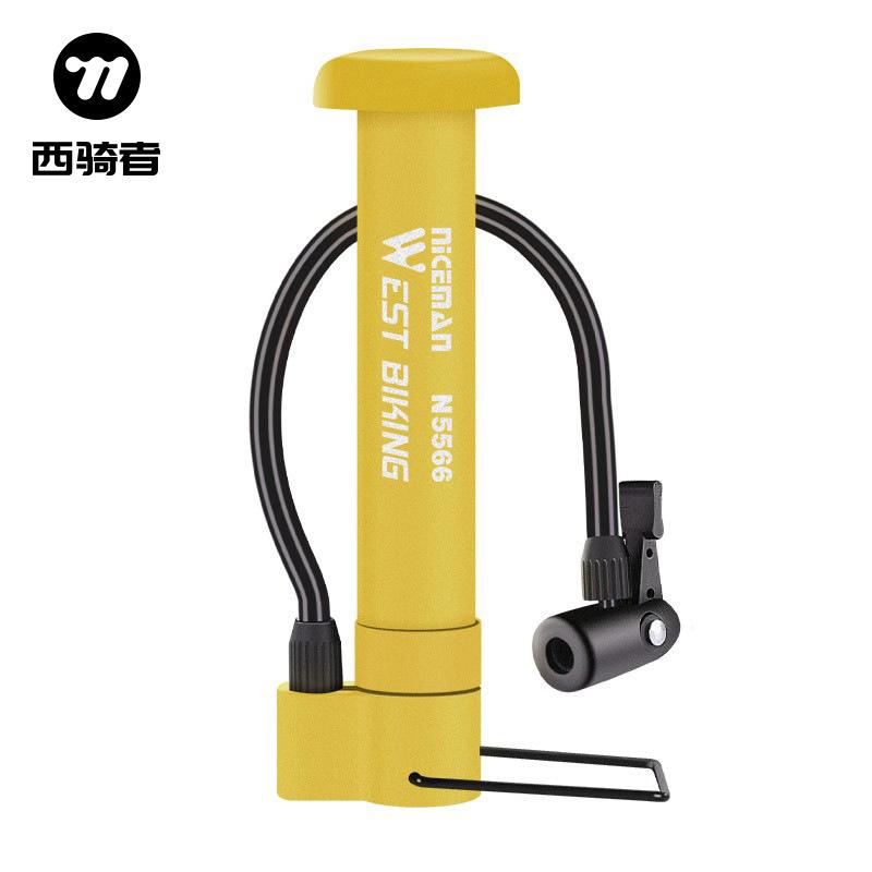 

West Rider Bike Pump Mini Basketball Pump Meizui Mountain Bike Pump Riding Equipment One size fits all