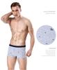 [4er-Pack] Langsha Herren-Boxershorts aus Baumwolle – mittlere Leibhöhe mit Schlitzen
