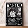 Canvas Art Wall Painting Pirate King Wanted Lu Fei Picture Poster Home Modern