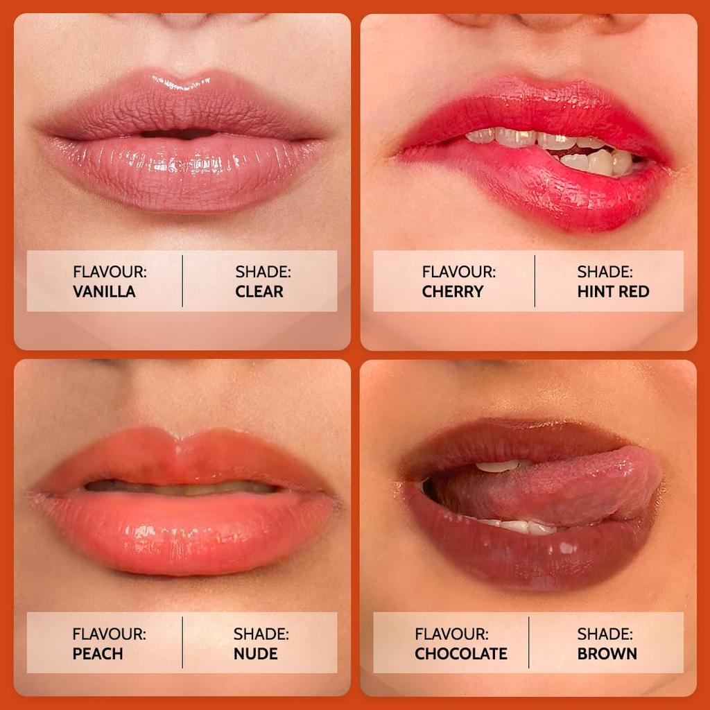 Chemist At Play Peach Tinted Lip Balm 10g with SPF 50 PA++++ for Dark, Dry, Chapped Lips, 24-Hour Moisturization