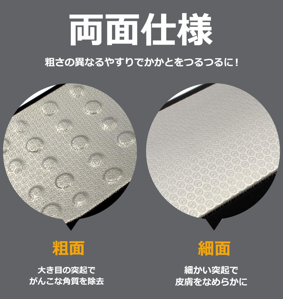 KAZARIKO Heel Callus Heel and Sole Mini Foot File Included Remover, Double-Sided File, Care, Size,