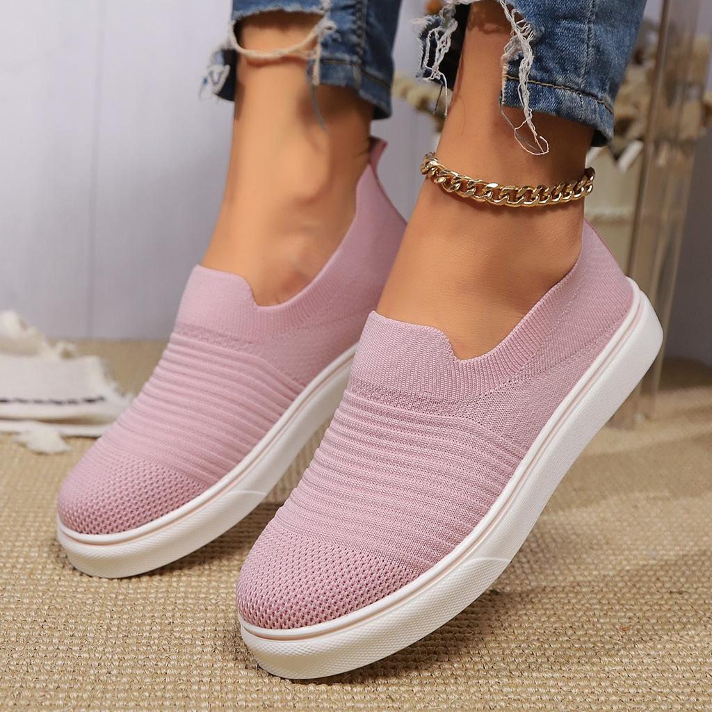 Mode Damen Vulkanisierte Schuhe Hohe Qualität Lässige Damen Neue Sneaker Slipper Flats Loafer Schuhe Übergröße Flache Walking-Sneaker Damen