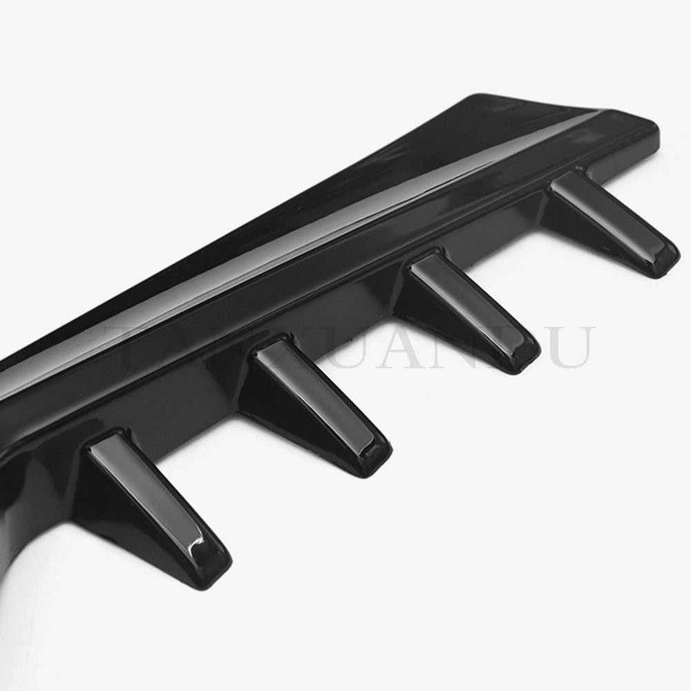 FitFor VW Golf -2022 GTI RLine R 8 MK8 MKVIII Rear Window Side Spoiler Wing Trim Cover Painted Gloss Black Sport Blade