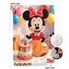 Disney Pearl Art Painting Minnie Mouse Birthday Cake Home Wall Decor Pearl Gemstone Picture Crafts Adult/Beginner Gift Creative Home Decor Unframed