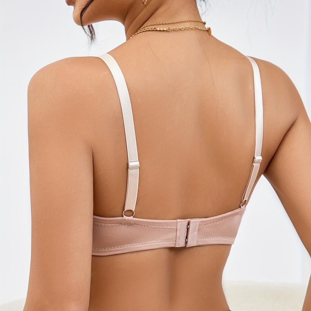 Tenké podprsenky, které zmenšují velká prsa, sexy francouzské spodní prádlo pro ženy, oblíbené a módní podprsenky se stahujícím efektem.