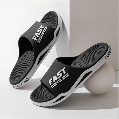 2025 New Men Slippers Fashion Soft Sole Men Flip Flops Outdoor Sporty Style Open Toe Sandals Man Home Bathroom Slippers Big Size