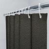 Black Shower Curtain Waterproof with 3D Effect Texture Bathroom Decorative Shower Panels for Home Use