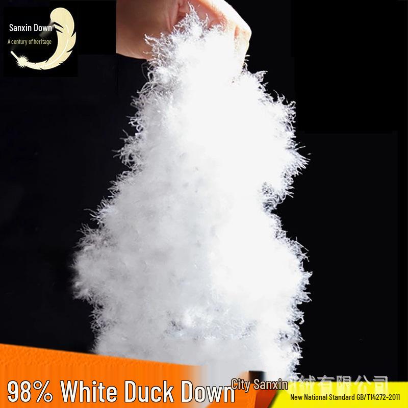 98% White Duck Down Feathers for Quilts & Clothing Filler