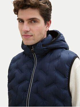 Winter Jacket Tom Tailor Hybrid Vest with Hood (1041313) Sky Captain Blue