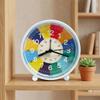Night Light Function Mute Cartoon Alarm Clock Small Creative Learning Clock Rainbow Colors Children Clock Early Education