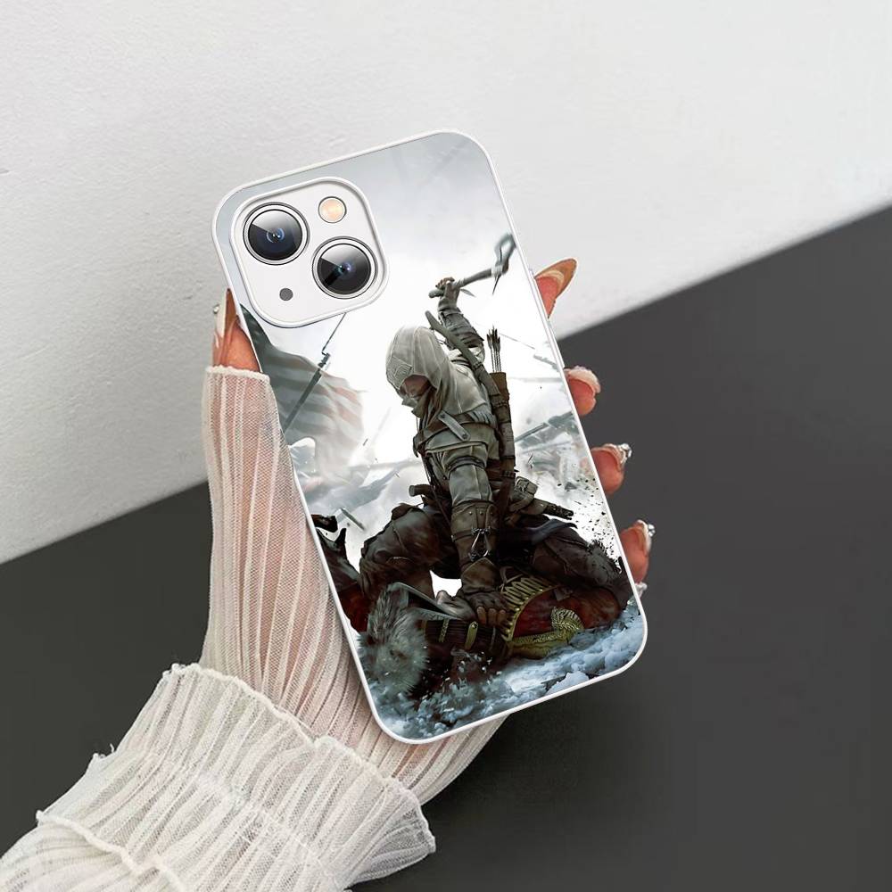 Funny A-Assassins Game C-Creed Tempered Glass For Iphone 14 13 12 11 Pro Mini XS MAX 14Plus X XS XR Cover