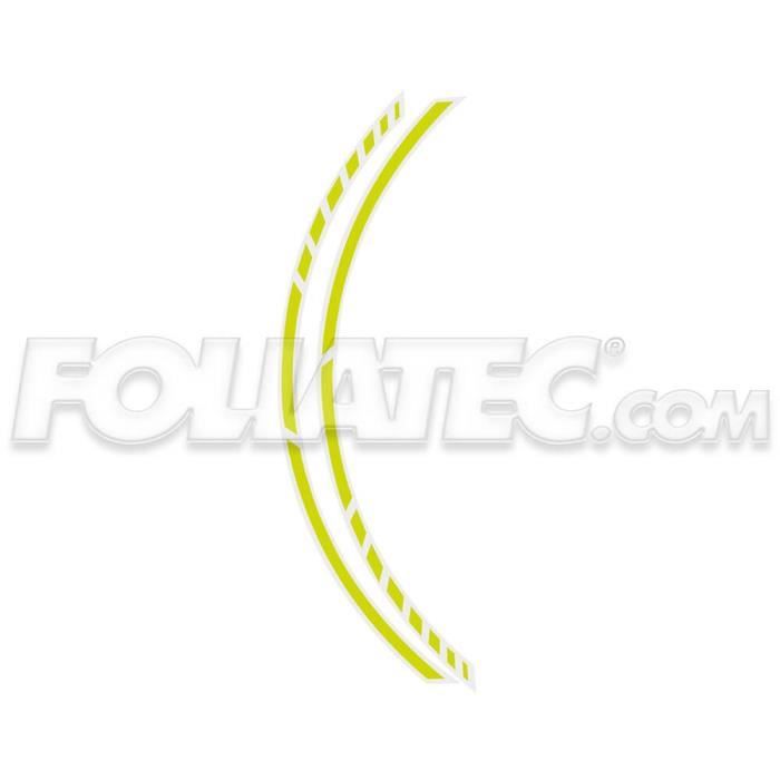 PIN Striping Racing - Vert - 14 Rayures - 7 mm x 41 cm - Faciles à appliquer - Résistantes aux intempéries