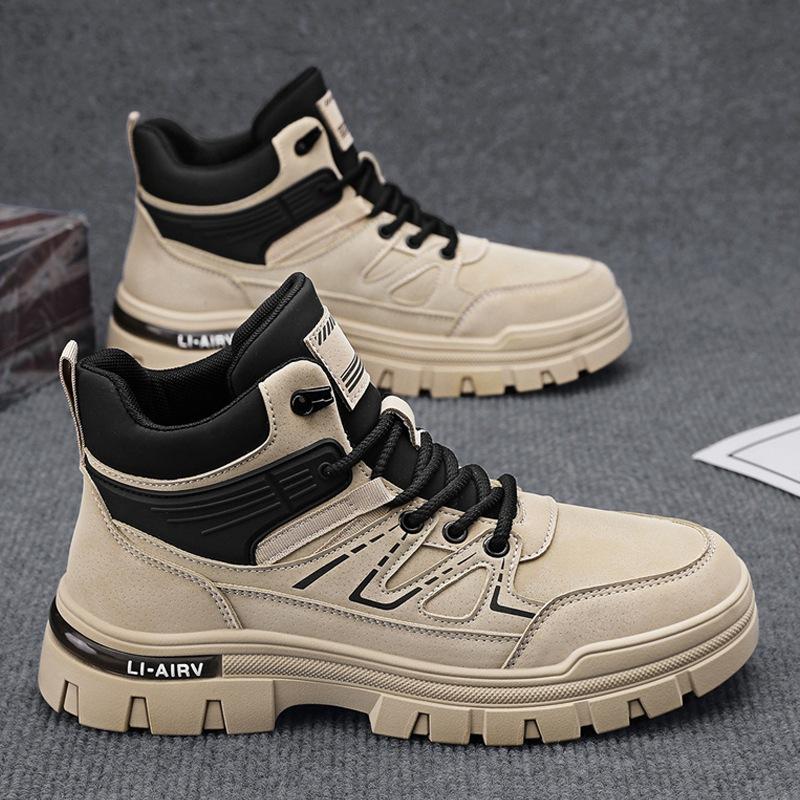 

Leather Boots Men s Martin Boots High Top Men s Shoes Tooling Locomotive Shoes Men s Versatile Casual Trend Shoes Autumn and Winter 2024 44
