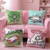 Kawaii S-Simons Cat B Cushion Cover Cushion Cover 2-in-1 Reversible Plush Pillow Cover | Car/Sofa/Bed | Perfect Gift