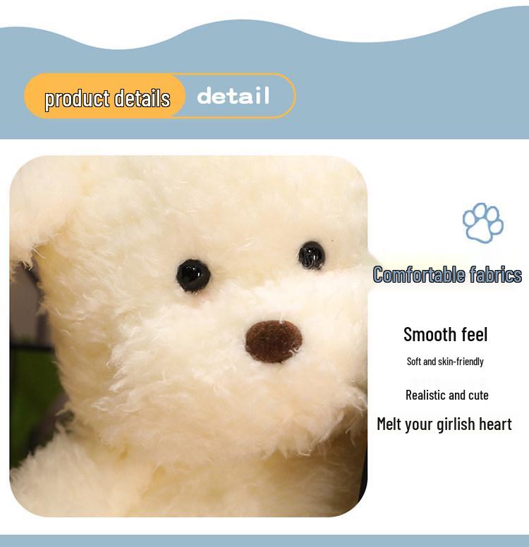Cute Plush Puppy Sleeping Pillow Doll - Healing Toy for Girls