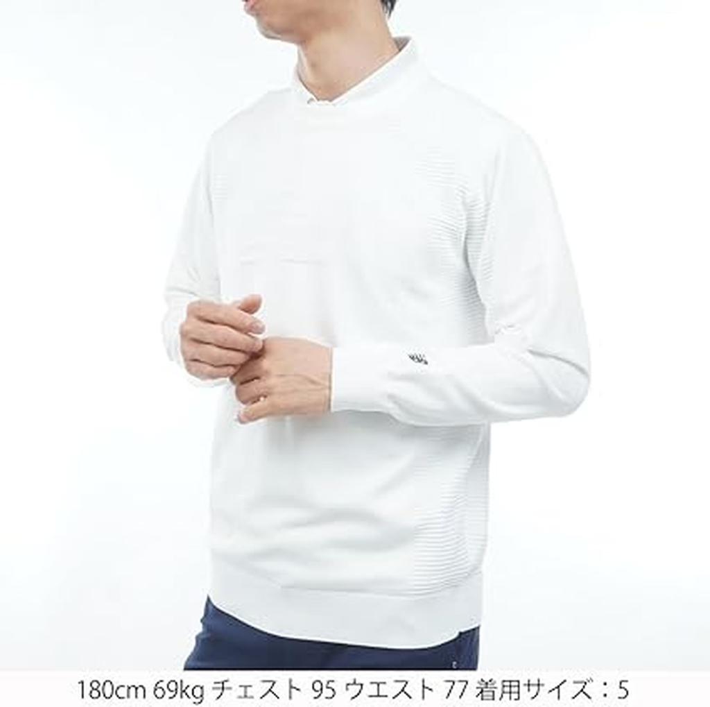 Golf Crew Neck Knit 7 [New Balance] (Stretchable, Basic) / Men's / 012-6170001 030_White [3L]
