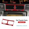 For Toyota Yaris 2006 2007 2008 2009 2010 2011 LHD RHD Real Soft Carbon Fiber Sticker Car Central Control Air Outlet Accessories