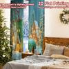 2pcs, 2D FLAT PRINTING Curtains (Without Rod) CandyBootHouse Minimalist holiday curtains Versatile Polyester Curtains Art Deco