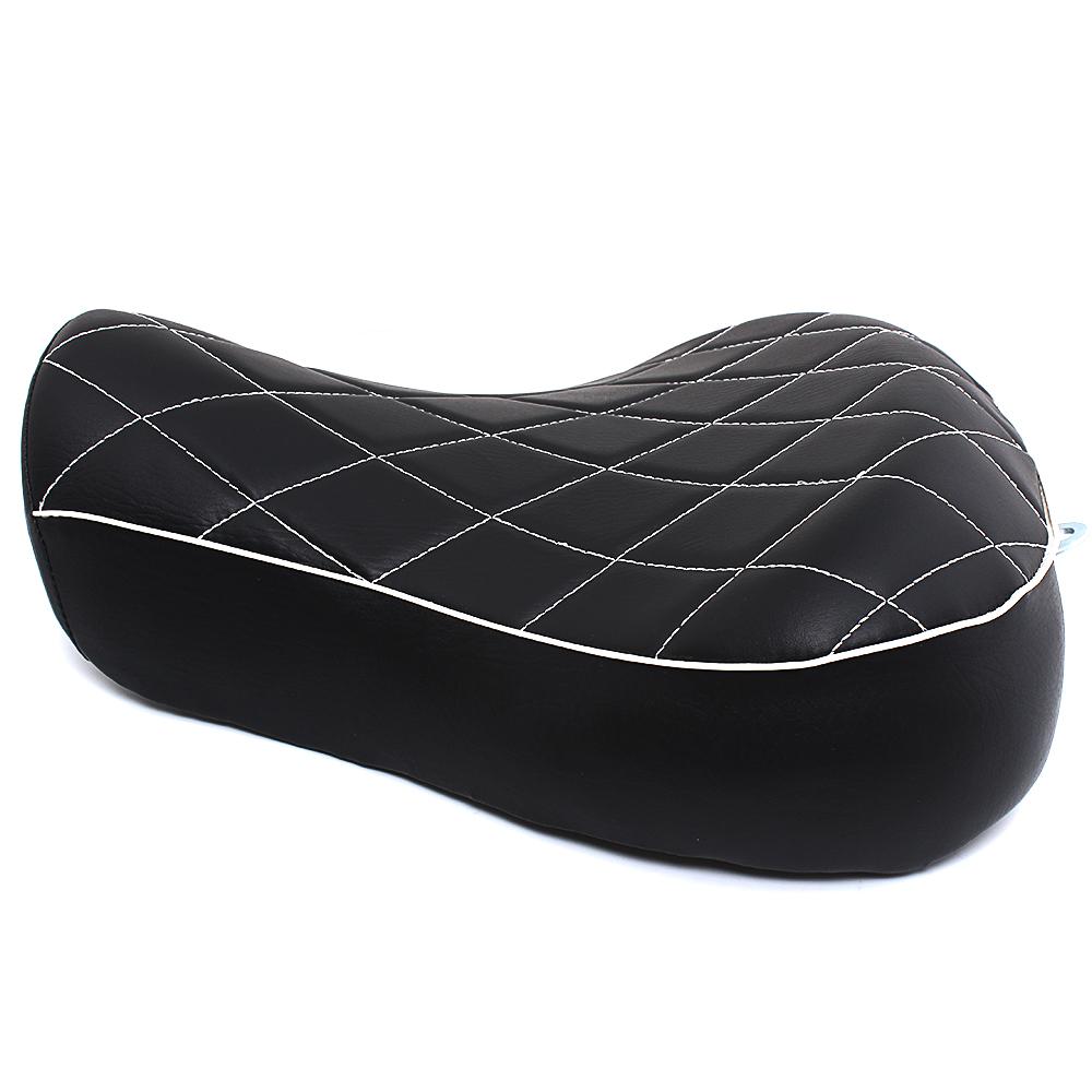 Motorcycle Black Front Driver Rider Solo Seat For Harley Sportster Iron XL 883 1200 Forty Eight Seventy Two Roadster 1983-2003