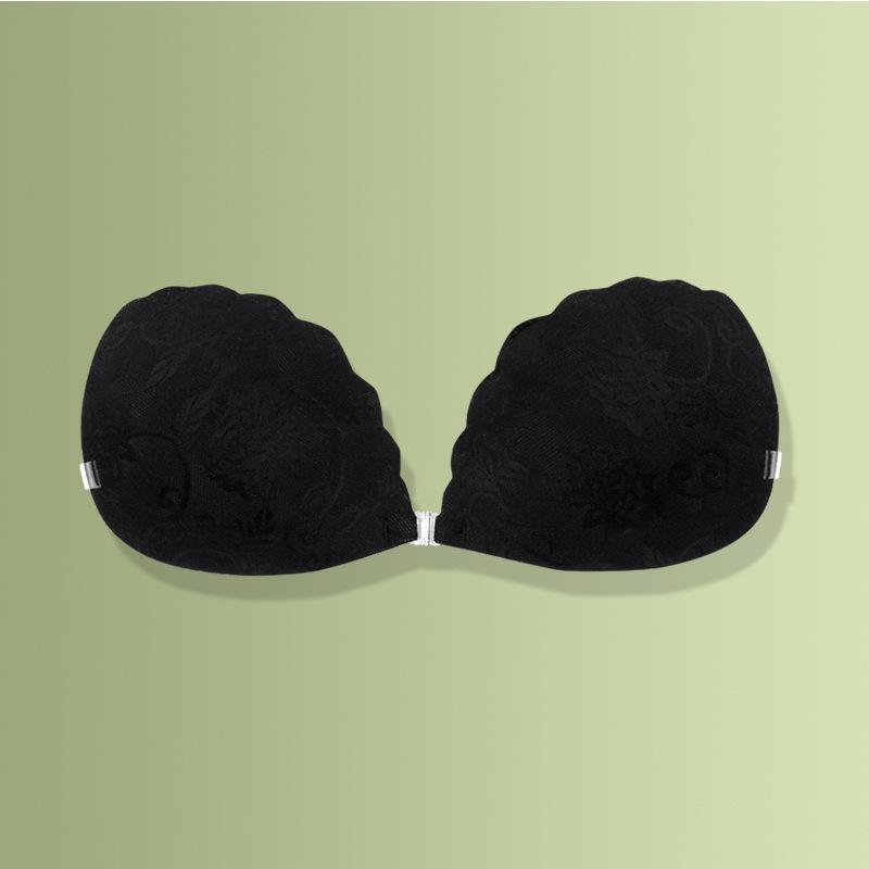 

Силиконовые кружевные накладки на соски: Бесшовный бюстгальтер пуш-ап без бретелей для свадебных платьев. C Cup [Includes Straps]