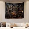 Bookshelf Tapestry Fairy Tale Forest Academic Tapestry Wall Hanging Fantasy Witch Backdrop for Bedroom Living Room Decor