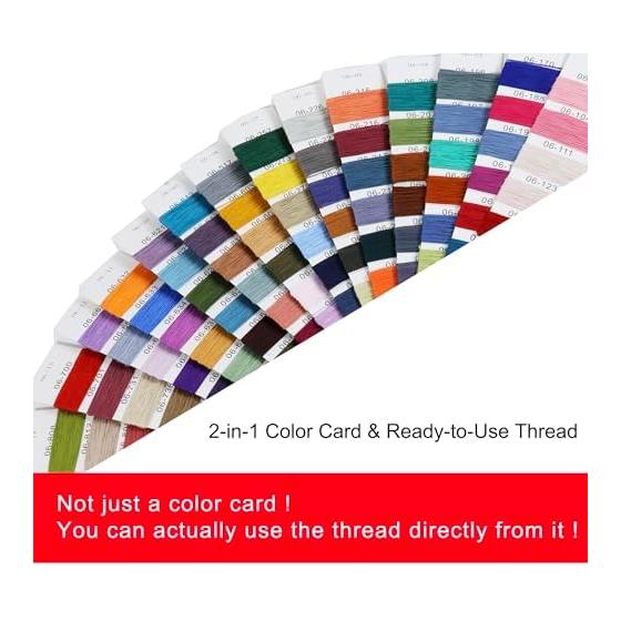 Crochet Yarn Card 54 Colors Embroidery Thread Cross Stitch Cotton Embroidery Thread Bracelet Yarn Handicraft Thread 20-54