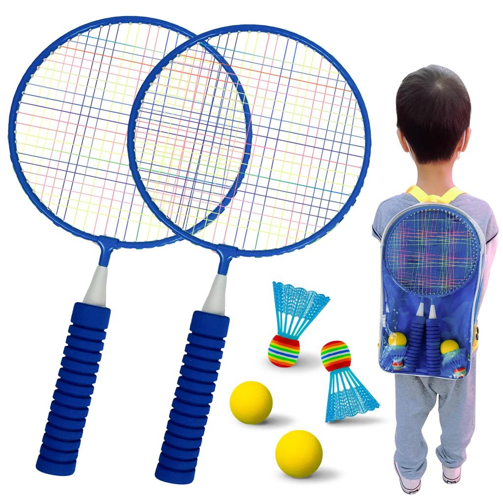 Roseddy Badminton Racket Children Lightweight Badminton Racket Set Children Badminton Set Badminton Tennis Racket Play Outdoor Badminton Sports