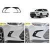 Car Accessories Compatible with Toyota New Grand Highlander 2024 2025 2026 Exterior Front Fog Light Lamp Cover Trim ABS 2PCS(Glossy Black Style)
