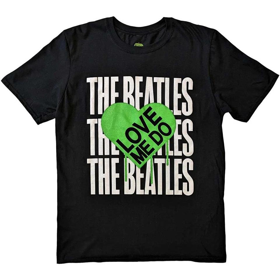 

The Beatles Love Me Do Graffiti Heart Official Tee T-Shirt Mens 2XL