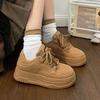 Fashion Women's Shoes High On Platform Lace Up Round Toe Spring Autumn Retro Ladies Footwear Daily Routine Designer Luxury Y2k Fashion