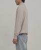 GOLDPERCENT Viscose Soft Cozy Mock Turtleneck Basic Knit (Oatmeal, Men)