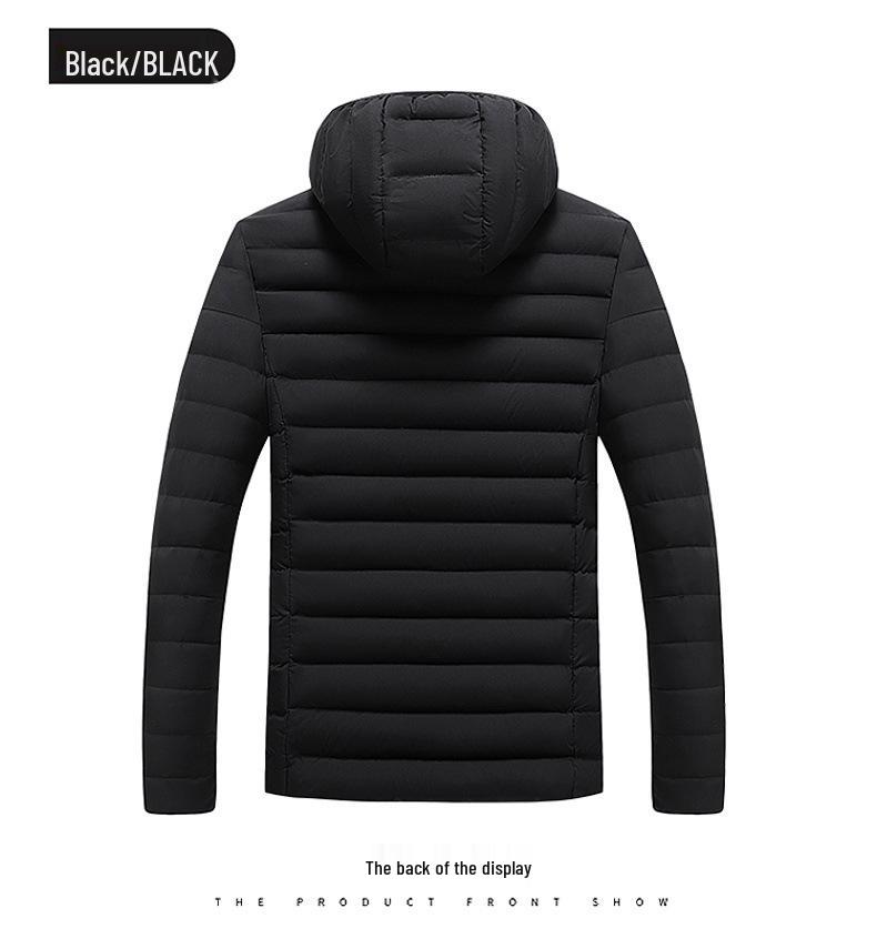 Men's Slim Fit Hooded Cotton Jacket - Warm, Lightweight, & Trendy for Autumn/Winter
