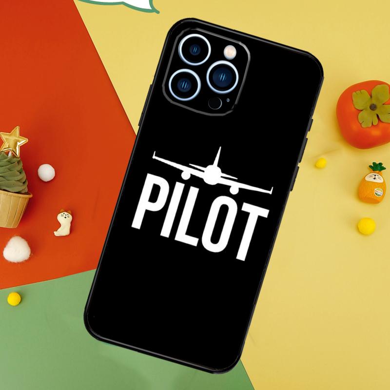 Airplane Pilot Case For iPhone 14 13 12 11 15 16 Pro Max Mini X XR XS Max 8 7 14 15 16 Plus Cover Funda