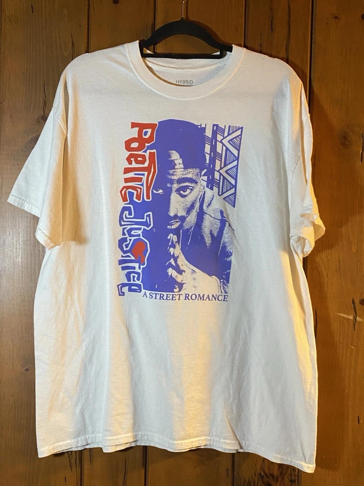 Poetic Justice Tupac Shakur A Street Romance T-Shirt XL White Hybrid 2019 Movie 2XL