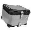 Motorcycle Top Box Aluminum Alloy 55L Quick Release Water Resistant with Safety Lock Reflective