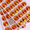 High Quality Rivoli 80+ Colors Rhinestones Crystal AB Sew-on Glass Gems Clothing Flatback Sewing Stones Women Bling Bling Shine