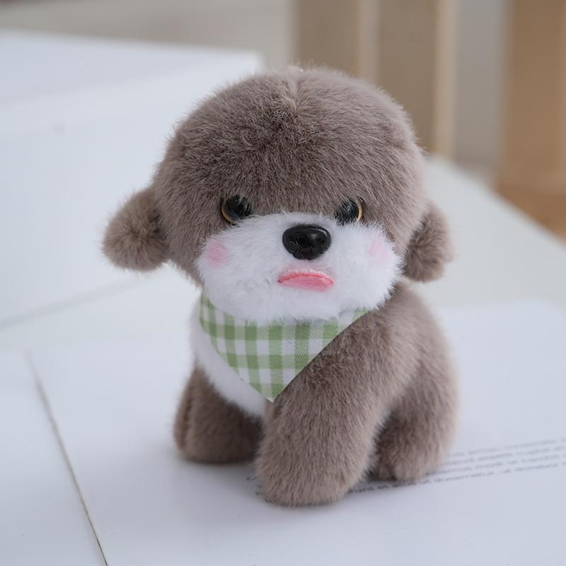Dog Plush Adorable Keychain With Plush And Pp Cotton Filling For Decor Bag